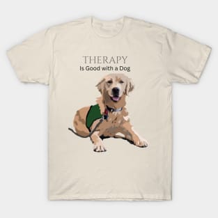 Therapy Dog Green T-Shirt